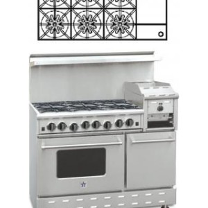 CUISINIÈRE AU GAZ RNB – STYLE HERITAGE CLASSIQUE 48 POUCES